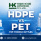 HDPE vs PET for Pharma Bottles